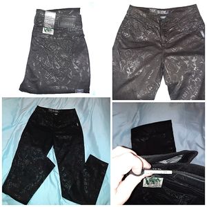 Silver suki jeans black metallic